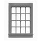 Tichy 8071 HO 36" x 52" 8/8 Double Hung Windows (Pack of 12)
