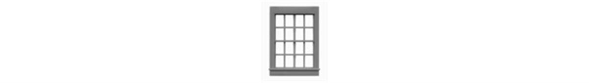 Tichy 8071 HO 36" x 52" 8/8 Double Hung Windows (Pack of 12)