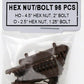 Tichy 8081 HO Hex Nut & Bolt (Pack of 96)