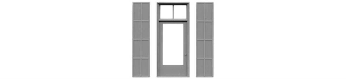 Tichy 8112 HO 50" x 115" Door With Iron Shutters (Pack of 3)