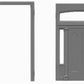 Tichy 8121 HO 89-1/2" x 130" Double Door With Sidelights And Transom (Pack of 3)