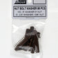 Tichy 8144 HO 2" Bolt, 3" Nut, 5" Washer Castings (Pack of 96)