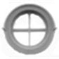 Tichy 8149 HO 30" Diameter Round Attic Window (Pack of 6)