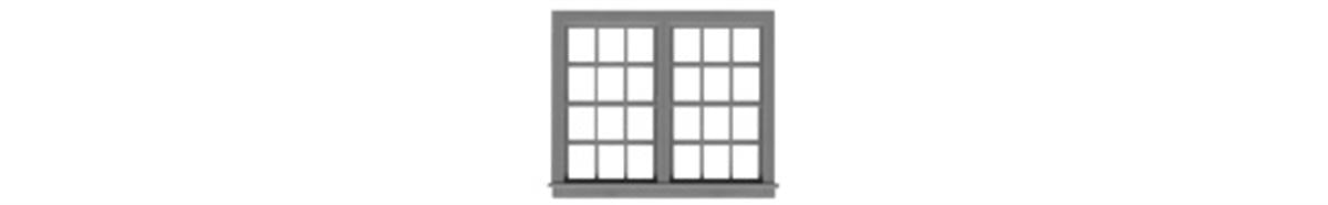 Tichy 8159 HO 79" x 64" 6/6 Double Hung Window (Pack of 6)