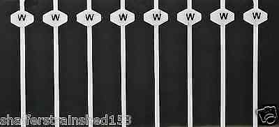 Tichy 8183 HO Scale Whistle Post Signs Modern Square (Pack of 32)