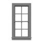 Tichy 2047 O 4/4 Double Hung Window 24" W x 51" H W/Glazing & Shades (Pack of 6)