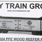 Tichy 4024 HO Scale 40' Pacific Fruit Express Wood Reefer Plastic Kit