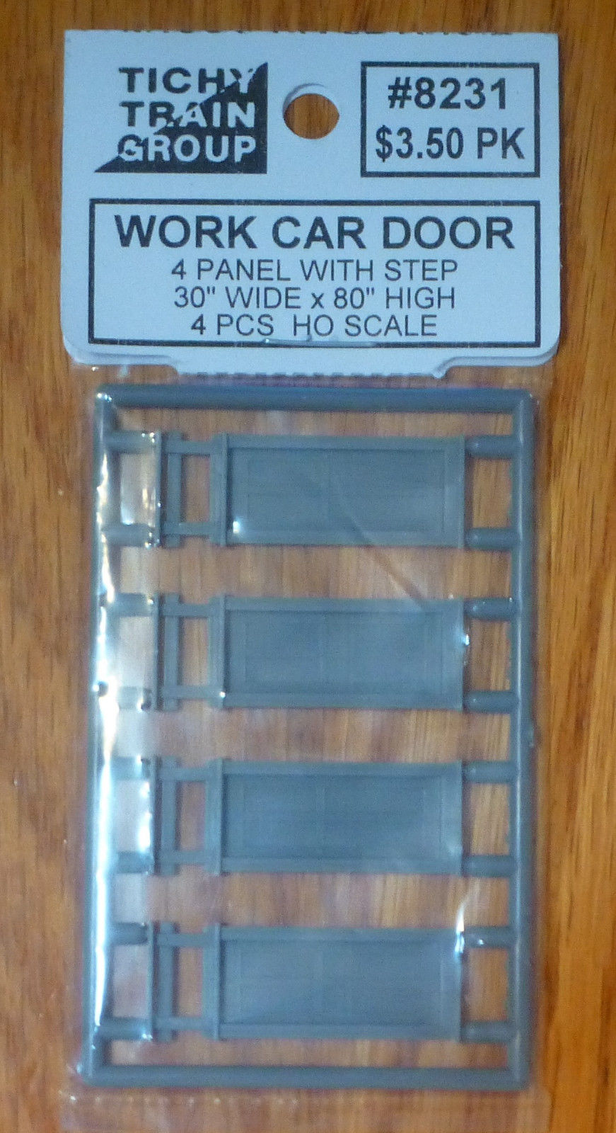 Tichy 486 HO Work Car Door (Pack of 4)