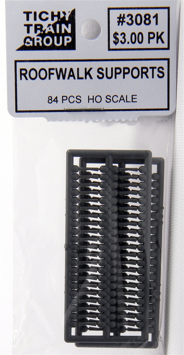 Tichy 3081 HO Roofwalk Supports (Pack of 84)