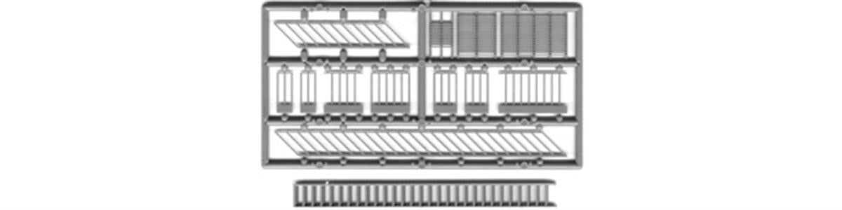 Tichy 8208 HO Staircase Platform & Railings Set