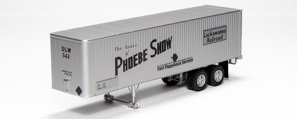 Rapido Trains 403004 HO Lackawanna 35' Fruehauf Integral-Post Volume Van #542