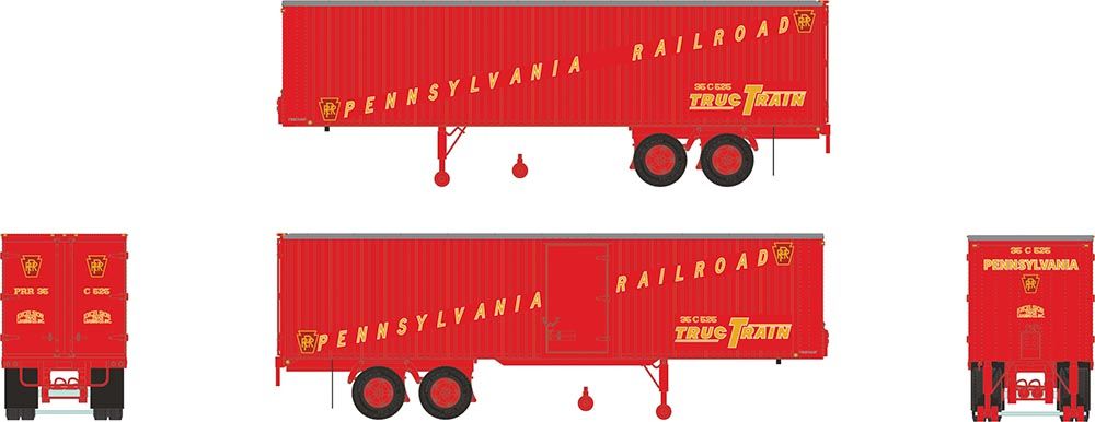 Rapido Trains 403013 HO PRR 35' Fruehauf Integral-Post Volume Van #35 C 525