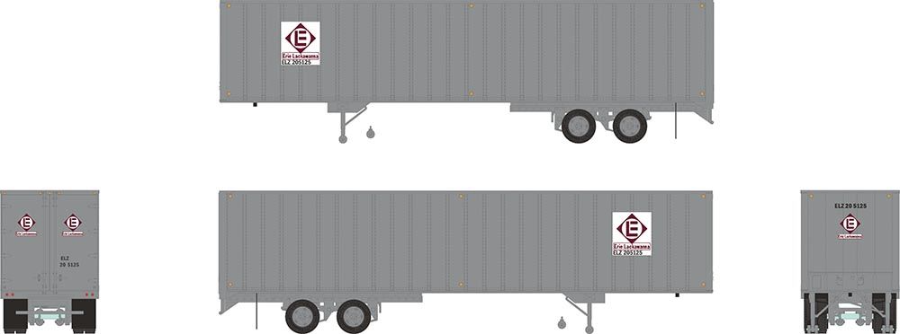 Rapido Trains 403020 HO EL 40' Fruehauf Exterior-Post Volume Van #205131