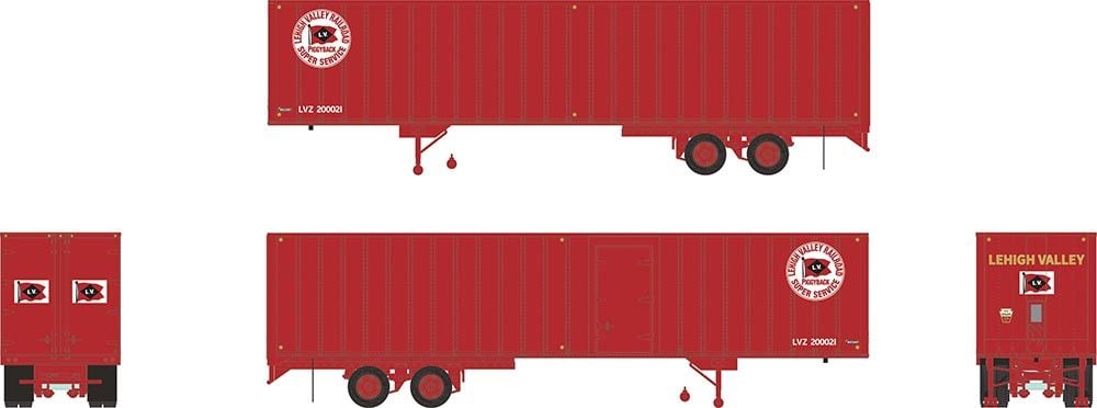 Rapido Trains 403024 HO LV 40' Fruehauf Exterior-Post Volume Van #200038