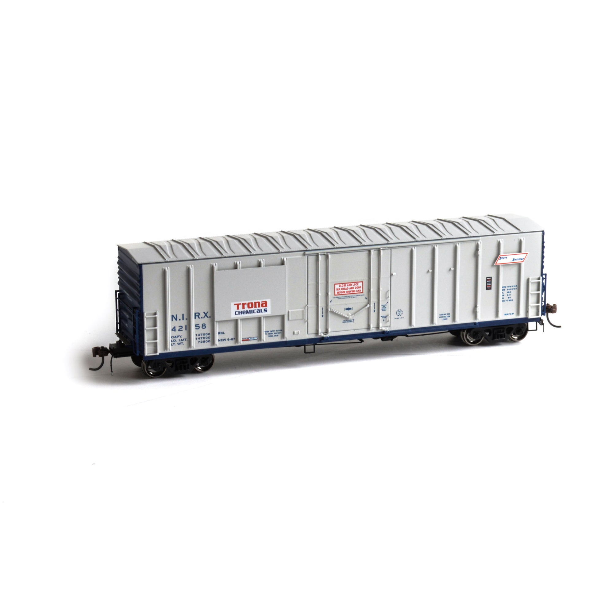 Athearn 14772 HO Trona 50' NACC Box Car #42158