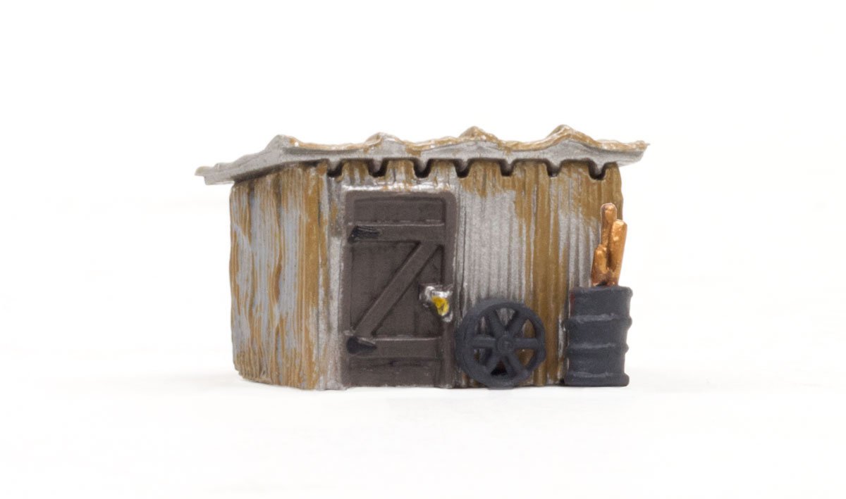 Woodland Scenics BR4946 N Built-&-Ready Tin Shack Building