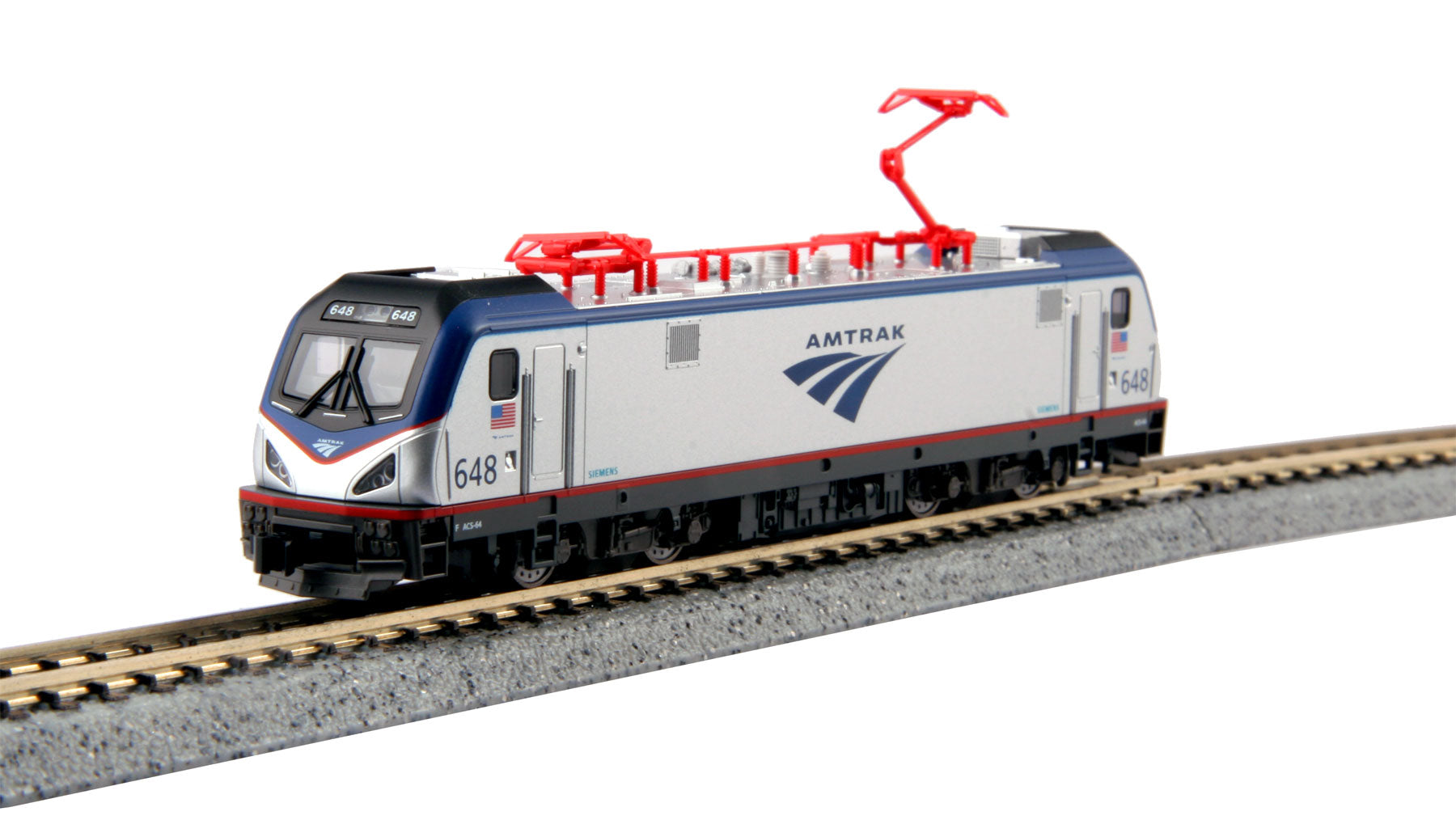 Kato 137-3003 N Amtrak Siemens ACS-64 Electric Locomotive #64 – Trainz