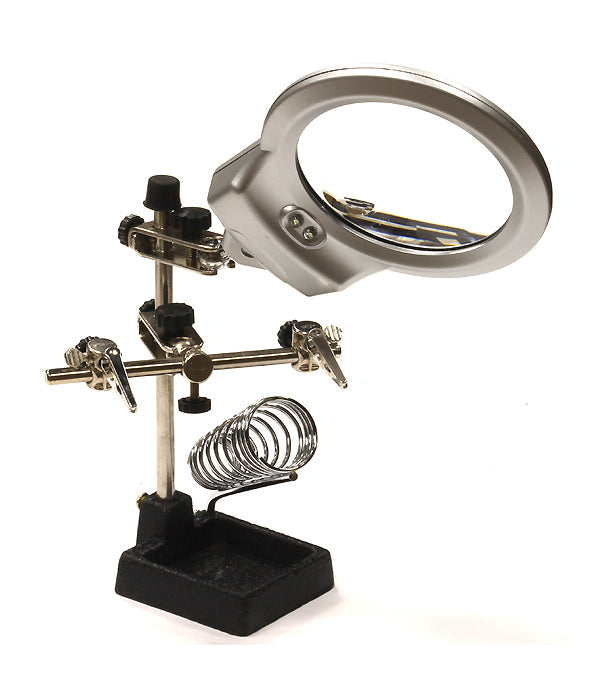 Integy C23962 Soldering Workstation Stand w/ LED Light & Magnifying Glass