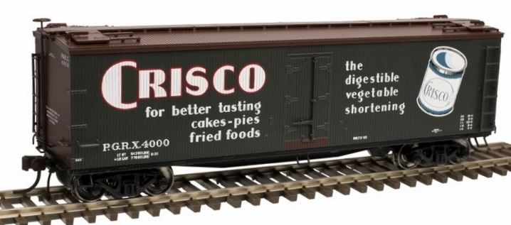 Atlas 20003804 HO Scale Crisco 40' Wood Reefer Car #4000
