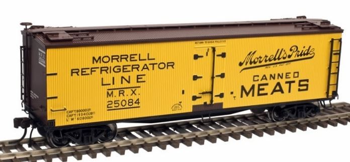 Atlas 20003811 HO Morrell Refrigerator Line 40' Wood Reefer Car #25084