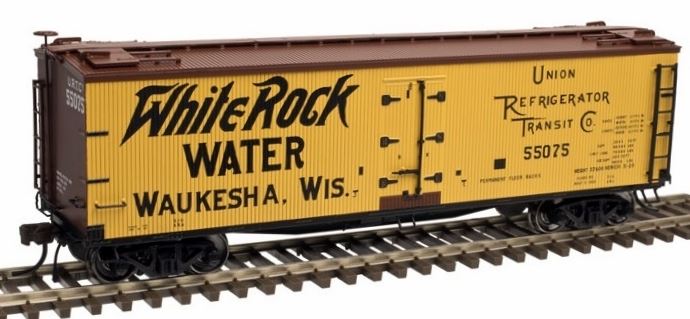 Atlas 20003817 HO White Rock Water 40' Wood Reefer Car #55075