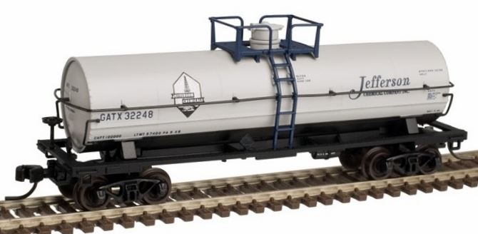 Atlas 20003742 HO Jefferson Chemical 11,000-Gallon Tank Car with Platform #32248