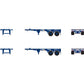 Athearn 27915 HO Ready To Roll P & O 20' Container Chassis (Set of 2)