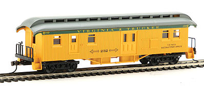 Con-Cor 0001-000322 HO Virginia & Truckee Wood Open-Platform Baggage #232
