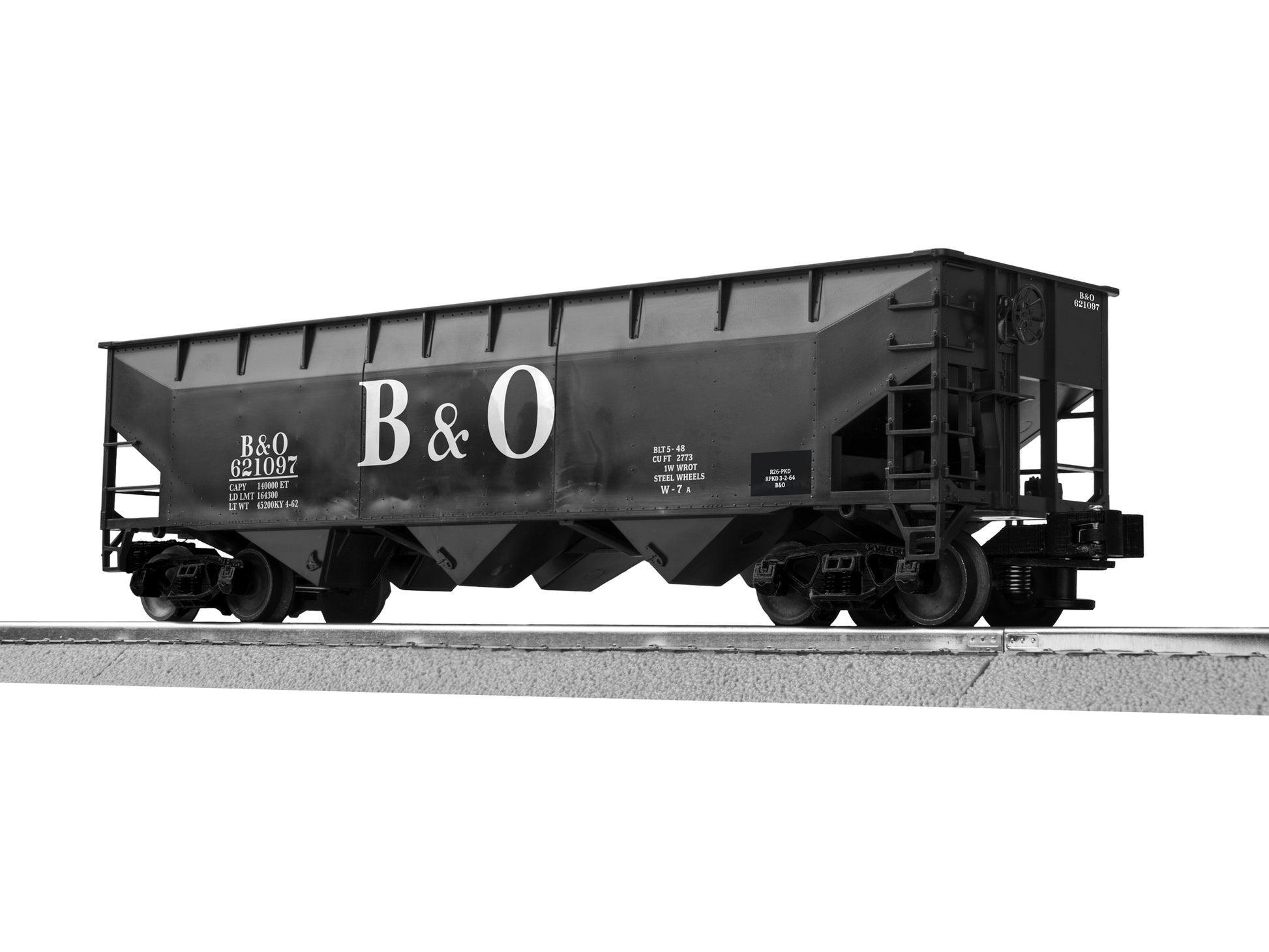 Lionel 3-16060E O Gauge Baltimore & Ohio 3-Bay Offset Hopper #622325