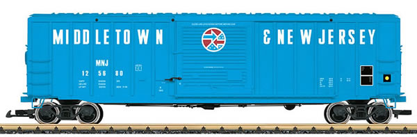 LGB 42933 G Middleton & New Jersey Exterior-Post Boxcar #125680 (Metal Wheels)