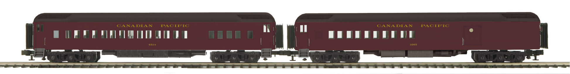 MTH 20-41034 O Canadian Pacific 70' Madison Combine/Diner Set #1 (Set of 2)