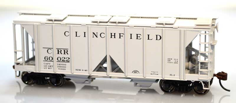Bowser 60086 HO Clinchfield 70 Ton Offset Hopper (Grey) #60042