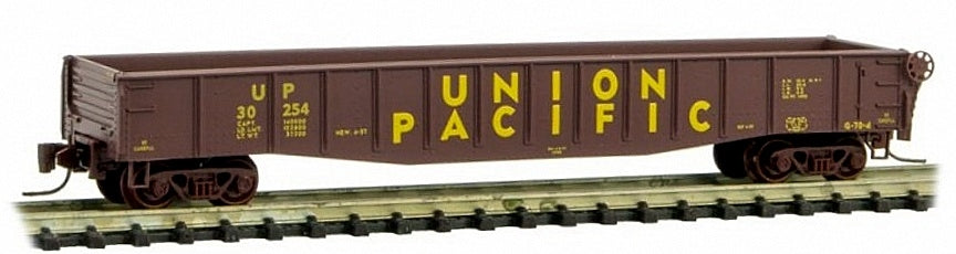 Micro Trains 52200291 Z UP 50' Gondola with Fishbelly Side and Drop Ends #30254
