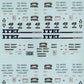 A-Line 25807 HO ITEL/Burlington Northern/ITEL 48'' Container Decals