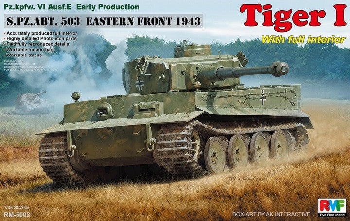 Rye Field Models 5003 1:35 Tiger I PzKpfw VI Ausf E Early Production sPzAbt 503