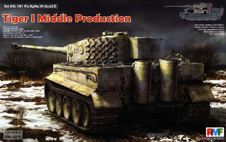 Rye Field Models 5010 1:35 Tiger I Middle Production