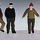 Preiser 1010052 HO Tug Boat/Carfloat Crew Figures (Set of 6)