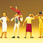 Preiser 10026 HO Standing Spectators Figures (Set of 6)