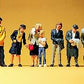 Preiser 10382 HO Passengers & Steward Figures (Set of 7)