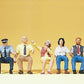 Preiser 10406 HO Scale Seated Bus Driver & Passengers Figures (Set of 7)