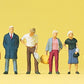 Preiser 10504 HO Standing Passengers Figures (Set of 6)