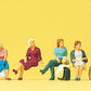 Preiser 10506 HO Seated Passengers Figures (Set of 6)