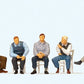 Preiser 10579 HO Waiting Men Sitting on Chair Figures (Set of 5)