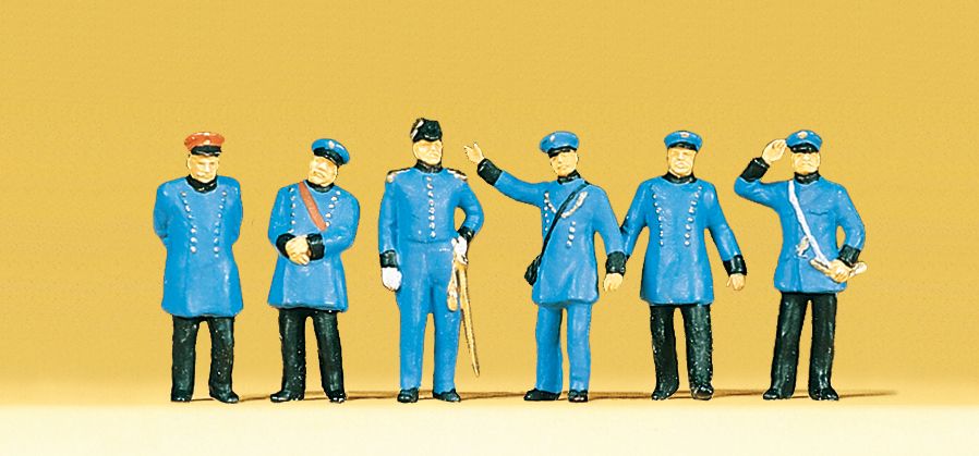 Preiser 12134 HO 1900s Royal Bavarian Railroad Personnel Figures (Set of 6)