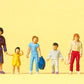 Preiser 14041 HO Walking Women with Children Figures (Set of 6)