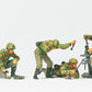 Preiser 16541 HO The German Reich Fighting Mortar Crew Figures (Set of 5)