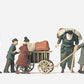 Preiser 16558 HO Unpainted Refugees Plastic Figure Kit (Set of 7)