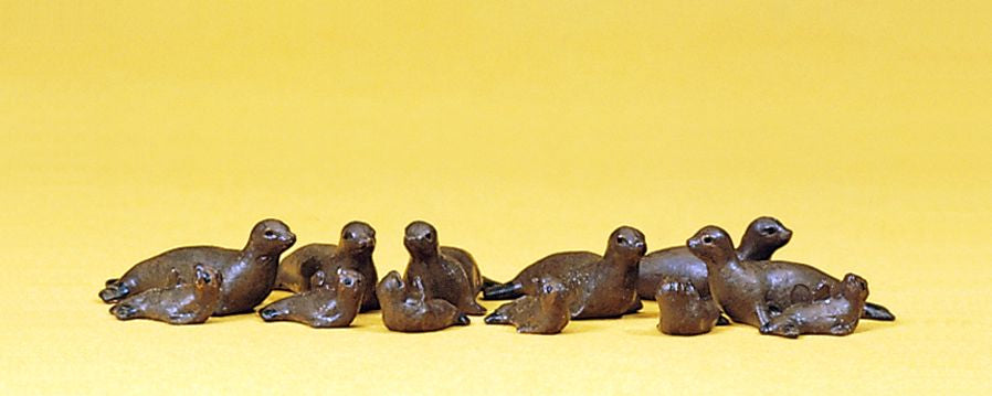 Preiser 20395 HO Animals - Seals Figures (Set of 12)