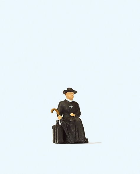 Preiser 28105 HO Reverend Waiting for the Train Figure