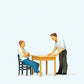 Preiser 28117 HO Under Interrogation Figures with Accessories (Set of 2)